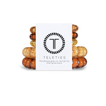Load image into Gallery viewer, Teleties Butterscotch Mix Pack Hair Ties Brown/Gold/Tan