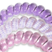 Load image into Gallery viewer, Teleties Pink Thistle Large Hair Ties Lavender