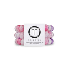 Load image into Gallery viewer, Teleties Sweetie Pie Large Hair Ties Pink/Purple