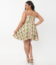 Load image into Gallery viewer, Unique Vintage Follow Your Heart Mushroom Dress Green